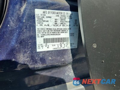 Zdjęcie 12 z 12 samochodu: 2004 FORD ESCAPE XLT VIN:1FMCU93194KA36334 - miniatura