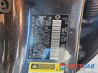 Zdjęcie 12 z 12 samochodu: 2010 LEXUS HS 250H VIN:JTHBB1BA3A2013134 - miniatura