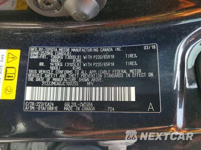 Zdjęcie 13 z 13 samochodu: 2018 LEXUS RX 350 BASE VIN:2T2ZZMCA0JC100255 - miniatura