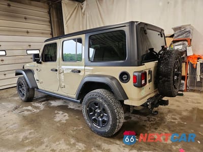 Drugie zdjęcie samochodu z przodu: 2022 JEEP WRANGLER UNLIMITED SPORT VIN:1C4HJXDG5NW227530 - miniatura
