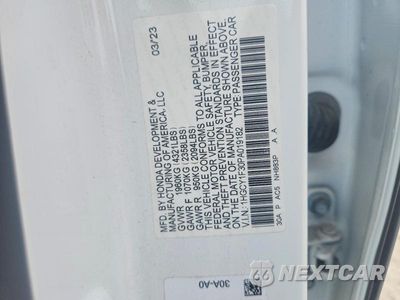 Zdjęcie 12 z 12 samochodu: 2023 HONDA ACCORD EX VIN:1HGCY1F30PA019182 - miniatura