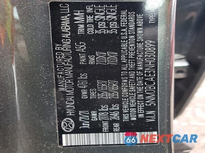 Zdjęcie 14 z 14 samochodu: 2022 HYUNDAI TUCSON SEL VIN:5NMJBCAE3NH030899 - miniatura