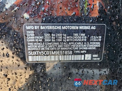 Zdjęcie 13 z 13 samochodu: 2021 BMW X3 XDRIVE30I VIN:5UXTY5C01M9E51858 - miniatura
