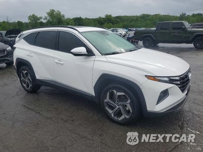 Czwarte zdjęcie samochodu z boku: 2023 HYUNDAI TUCSON SEL VIN:5NMJFCAE5PH243151 - miniatura