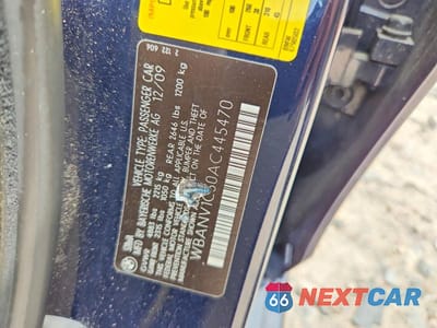 Zdjęcie 12 z 12 samochodu: 2010 BMW 528 XI VIN:WBANV1C50AC445470 - miniatura