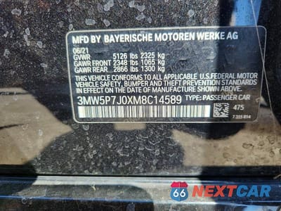 Zdjęcie 12 z 12 samochodu: 2021 BMW 330E VIN:3MW5P7J0XM8C14589 - miniatura