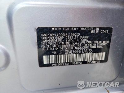 Zdjęcie 12 z 12 samochodu: 2014 SUBARU IMPREZA SPORT PREMIUM VIN:JF1GPAL68E8324165 - miniatura