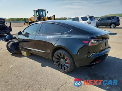 Drugie zdjęcie samochodu z przodu: 2023 TESLA MODEL 3 VIN:5YJ3E1EC5PF621852 - miniatura