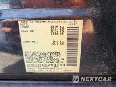 Zdjęcie 12 z 12 samochodu: 2013 NISSAN ALTIMA 2.5 VIN:1N4AL3AP1DC284094 - miniatura