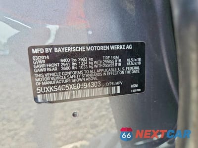 Zdjęcie 13 z 13 samochodu: 2014 BMW X5 XDRIVE35D VIN:5UXKS4C5XE0J94303 - miniatura