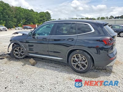 Drugie zdjęcie samochodu z przodu: 2022 BMW X3 SDRIVE30I VIN:5UX43DP05N9J32288 - miniatura