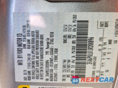Zdjęcie 12 z 12 samochodu: 2018 FORD FUSION SE HYBRID VIN:3FA6P0LU1JR200896 - miniatura