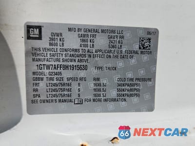Zdjęcie 13 z 13 samochodu: 2017 GMC SAVANA G2500 VIN:1GTW7AFF8H1915630 - miniatura
