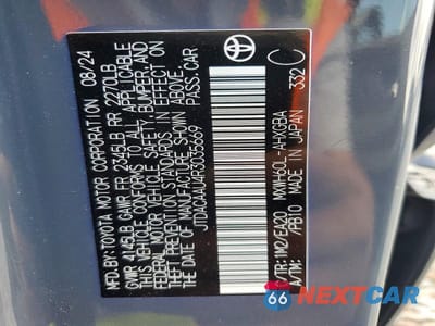 Zdjęcie 14 z 14 samochodu: 2024 TOYOTA PRIUS XLE VIN:JTDACAAU4R3035669 - miniatura