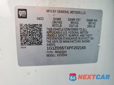Zdjęcie 12 z 12 samochodu: 2023 CHEVROLET MALIBU LT VIN:1G1ZD5STXPF202165 - miniatura