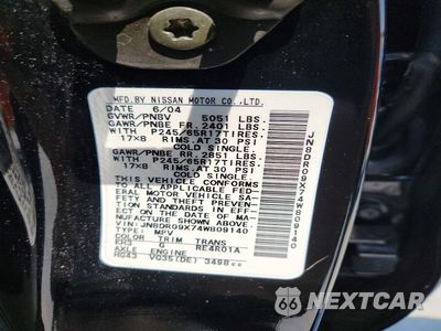Zdjęcie 14 z 14 samochodu: 2004 NISSAN PATHFINDER SE VIN:JN8DR09X74W809140 - miniatura