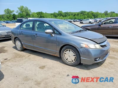Czwarte zdjęcie samochodu z boku: 2009 HONDA CIVIC HYBRID VIN:JHMFA36279S017198 - miniatura