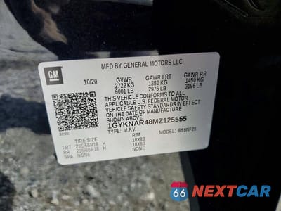 Zdjęcie 13 z 13 samochodu: 2021 CADILLAC XT5 LUXURY VIN:1GYKNAR48MZ125555 - miniatura