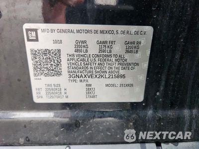 Zdjęcie 13 z 13 samochodu: 2019 CHEVROLET EQUINOX LT VIN:3GNAXVEX2KL215895 - miniatura