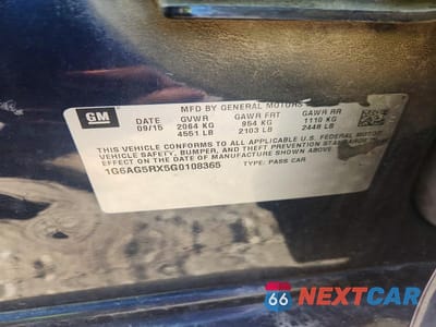 Zdjęcie 12 z 12 samochodu: 2016 CADILLAC ATS VIN:1G6AG5RX5G0108365 - miniatura