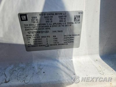 Zdjęcie 12 z 12 samochodu: 2015 GMC SIERRA K1500 VIN:1GTV2TEH9FZ211251 - miniatura