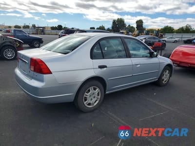 Trzecie zdjęcie samochodu z tyłu: 2002 HONDA CIVIC LX VIN:2HGES16502H607184 - miniatura