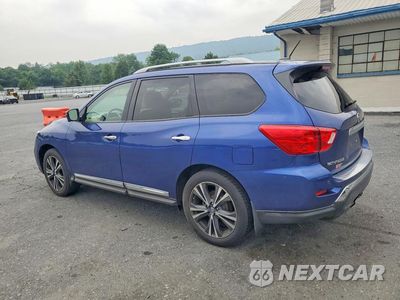 Drugie zdjęcie samochodu z przodu: 2018 NISSAN PATHFINDER PLATINUM VIN:5N1DR2MN0JC620741 - miniatura