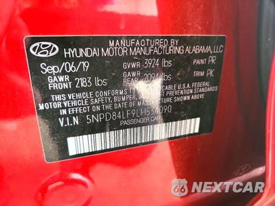 Zdjęcie 13 z 13 samochodu: 2020 HYUNDAI ELANTRA SEL VIN:5NPD84LF9LH534090 - miniatura