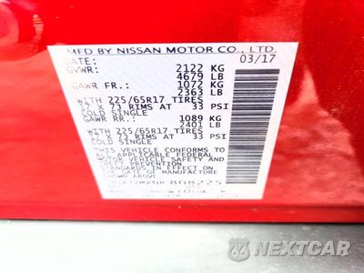 Zdjęcie 13 z 13 samochodu: 2017 NISSAN ROGUE SV VIN:5N1AT2MV4HC808225 - miniatura