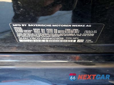 Zdjęcie 12 z 12 samochodu: 2022 BMW X6 M50I VIN:5UXCY8C07N9N02909 - miniatura