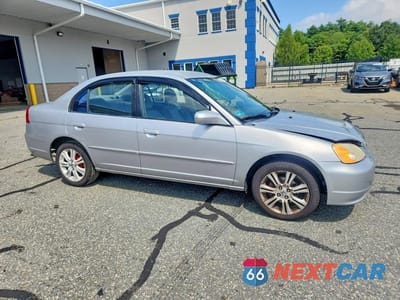 Czwarte zdjęcie samochodu z boku: 2001 HONDA CIVIC LX VIN:1HGES16571L023690 - miniatura