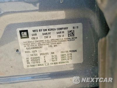 Zdjęcie 12 z 12 samochodu: 2019 BUICK ENCORE PREFERRED VIN:KL4CJASB4KB952967 - miniatura