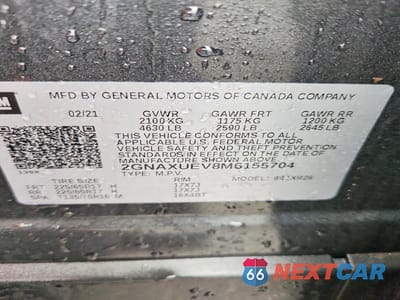 Zdjęcie 13 z 13 samochodu: 2021 CHEVROLET EQUINOX LT VIN:2GNAXUEV8M6155704 - miniatura