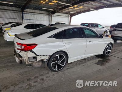 Trzecie zdjęcie samochodu z tyłu: 2021 HONDA ACCORD SPORT VIN:1HGCV1F31MA056262 - miniatura