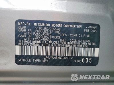 Zdjęcie 13 z 13 samochodu: 2022 MITSUBISHI OUTLANDER SE VIN:JA4J4UA8XNZ068212 - miniatura