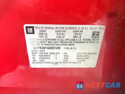 Zdjęcie 13 z 13 samochodu: 2010 CADILLAC SRX LUXURY COLLECTION VIN:3GYFNAEY4AS631208 - miniatura