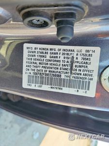 Zdjęcie 13 z 13 samochodu: 2014 HONDA CIVIC LX VIN:19XFB2F59EE266988 - miniatura