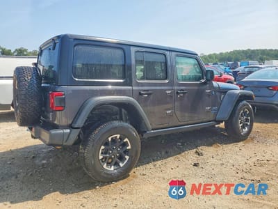 Trzecie zdjęcie samochodu z tyłu: 2024 JEEP WRANGLER RUBICON 4XE VIN:1C4RJXR66RW242046 - miniatura