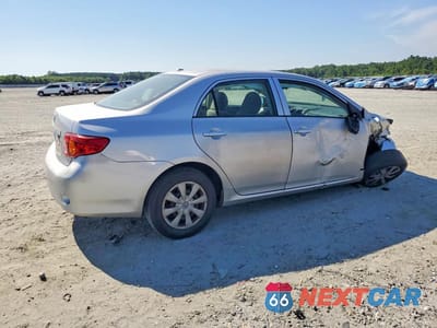 Trzecie zdjęcie samochodu z tyłu: 2009 TOYOTA COROLLA BASE VIN:JTDBL40E499047186 - miniatura