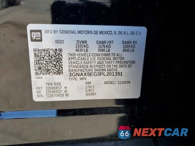 Zdjęcie 13 z 13 samochodu: 2023 CHEVROLET EQUINOX LS VIN:3GNAX5EG3PL201351 - miniatura