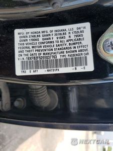 Zdjęcie 12 z 12 samochodu: 2014 HONDA CIVIC LX VIN:19XFB2F52EE037763 - miniatura