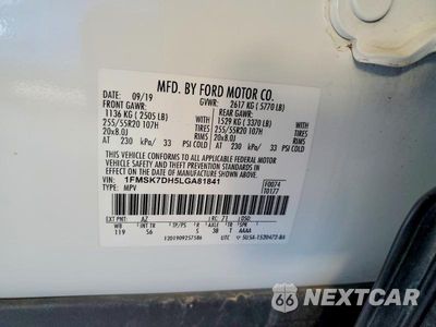 Zdjęcie 14 z 14 samochodu: 2020 FORD EXPLORER XLT VIN:1FMSK7DH5LGA81841 - miniatura