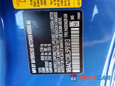 Zdjęcie 12 z 12 samochodu: 2020 BMW 430I VIN:WBA4Z1C08L5P91813 - miniatura