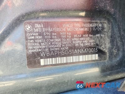 Zdjęcie 12 z 12 samochodu: 2010 BMW 328 I VIN:WBAPH5G51ANM70013 - miniatura