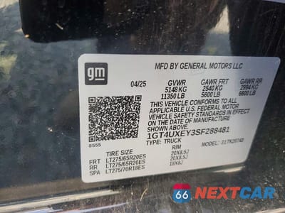 Zdjęcie 12 z 12 samochodu: 2025 GMC SIERRA K2500 DENALI ULTIMATE VIN:1GT4UXEY3SF288481 - miniatura