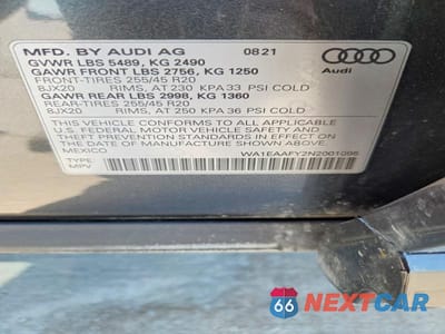 Zdjęcie 13 z 13 samochodu: 2022 AUDI Q5 S LINE QUATTRO PREMIUM PLUS VIN:WA1EAAFY2N2001095 - miniatura