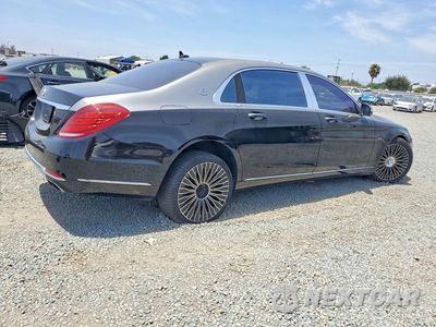 Trzecie zdjęcie samochodu z tyłu: 2016 MERCEDES-BENZ S MERCEDES-MAYBACH S600 VIN:WDDUX7GBXGA233813 - miniatura