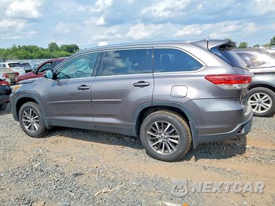 Drugie zdjęcie samochodu z przodu: 2019 TOYOTA HIGHLANDER XLE VIN:5TDJZRFH3KS574636 - miniatura