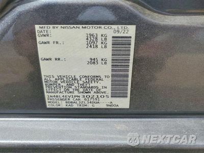 Zdjęcie 12 z 12 samochodu: 2023 NISSAN ALTIMA SL VIN:1N4BL4EV1PN302105 - miniatura