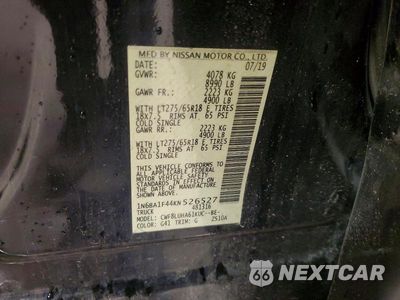 Zdjęcie 12 z 12 samochodu: 2019 NISSAN TITAN XD PRO-4X VIN:1N6BA1F44KN526527 - miniatura